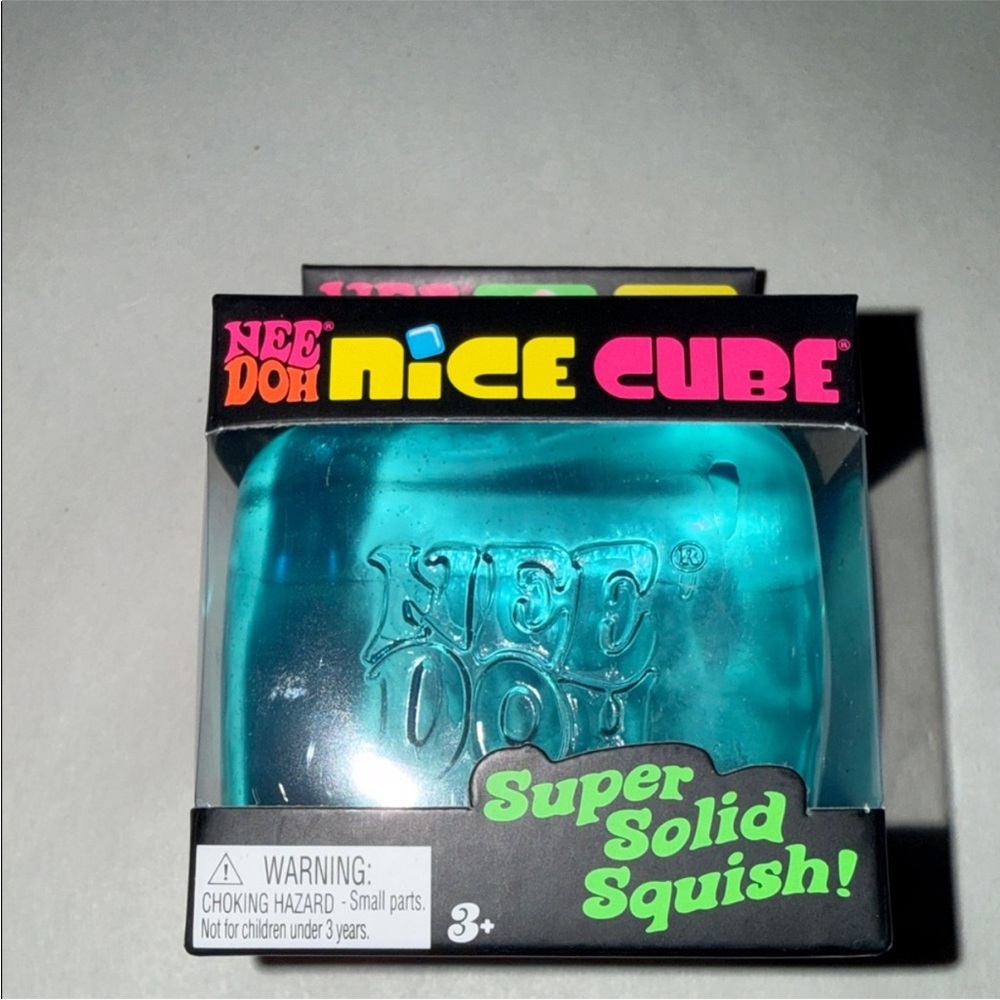 VIRAL RARE* Nice Cube Nee Doh Squishy Toy - blue!
